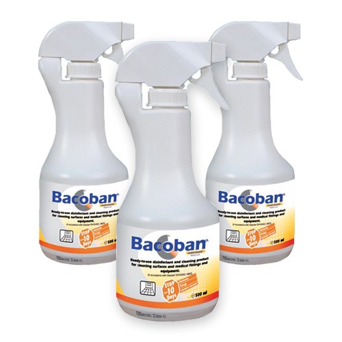 Bacoban Ready-to-Use Disinfectant and Cleaning Spray (3 x 500ml)