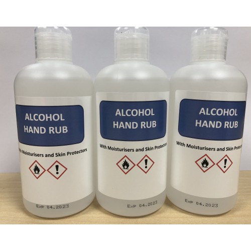 70% Alcohol Sanitiser Hand Rub 250ml Pk3