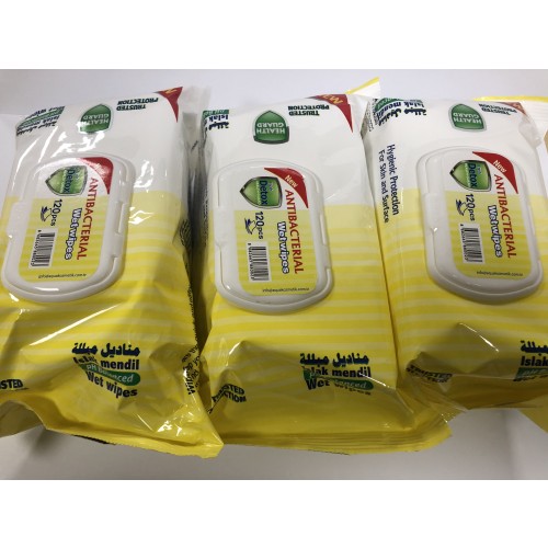 Detox Anti-Bac wipes pkt 120 x3 (360)