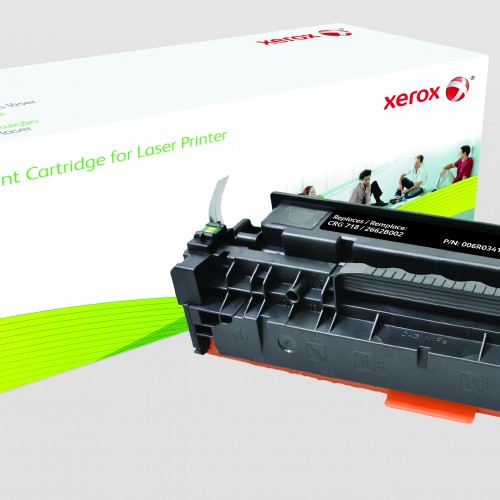 Xerox Replacement Canon Black Toner Cartridge - 3600 Page Yield - Replaces CRG-718BK (2662B002)