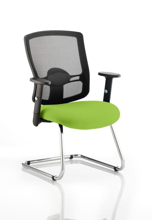 Portland Mesh Cantilever Meeting Chair Bespoke Colour Seat