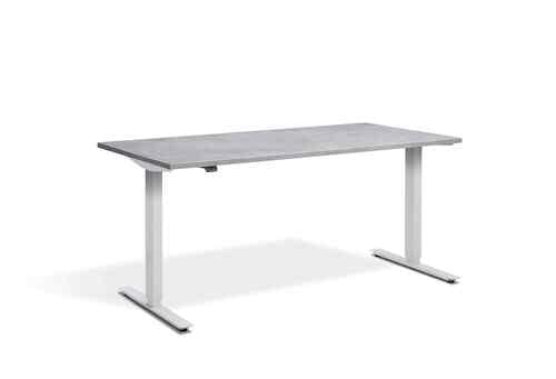 Zero Dual Motor Desk 1600 X 700mm White Concrete Zero Dual Motor Desk 1600 X 700mm White Concrete