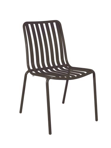 Breeze Aluminium Side Chair I Charcoal