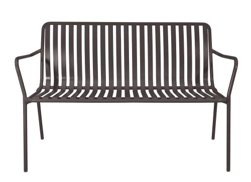 Breeze Aluminium 2 Seater Armchair Bench I Charcoal