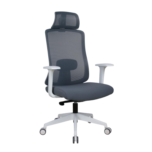 Hawnby High Back Mesh Operator Chair With Fixed Arms, Headrest and Lumbar Support