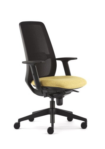 Eclipse Task Operators Chair Black Frame Adjustable Arms