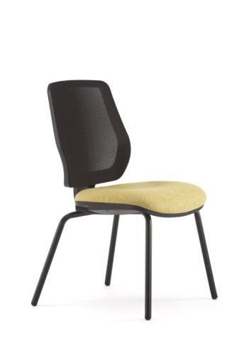 Eclipse Meeting Chair Black Frame No Arms