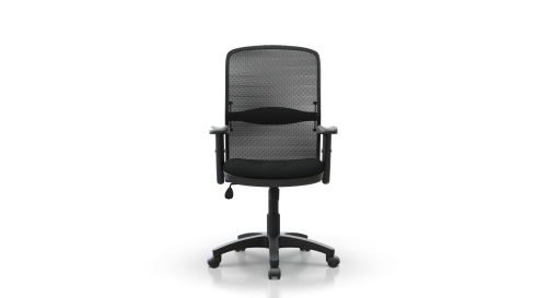 Alcanto Mesh Back Manager Armchair with Adjustable Lumbar Support - Black