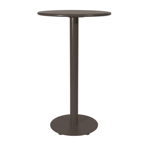 Breeze Aluminium Round Poseur Bar Table I Charcoal