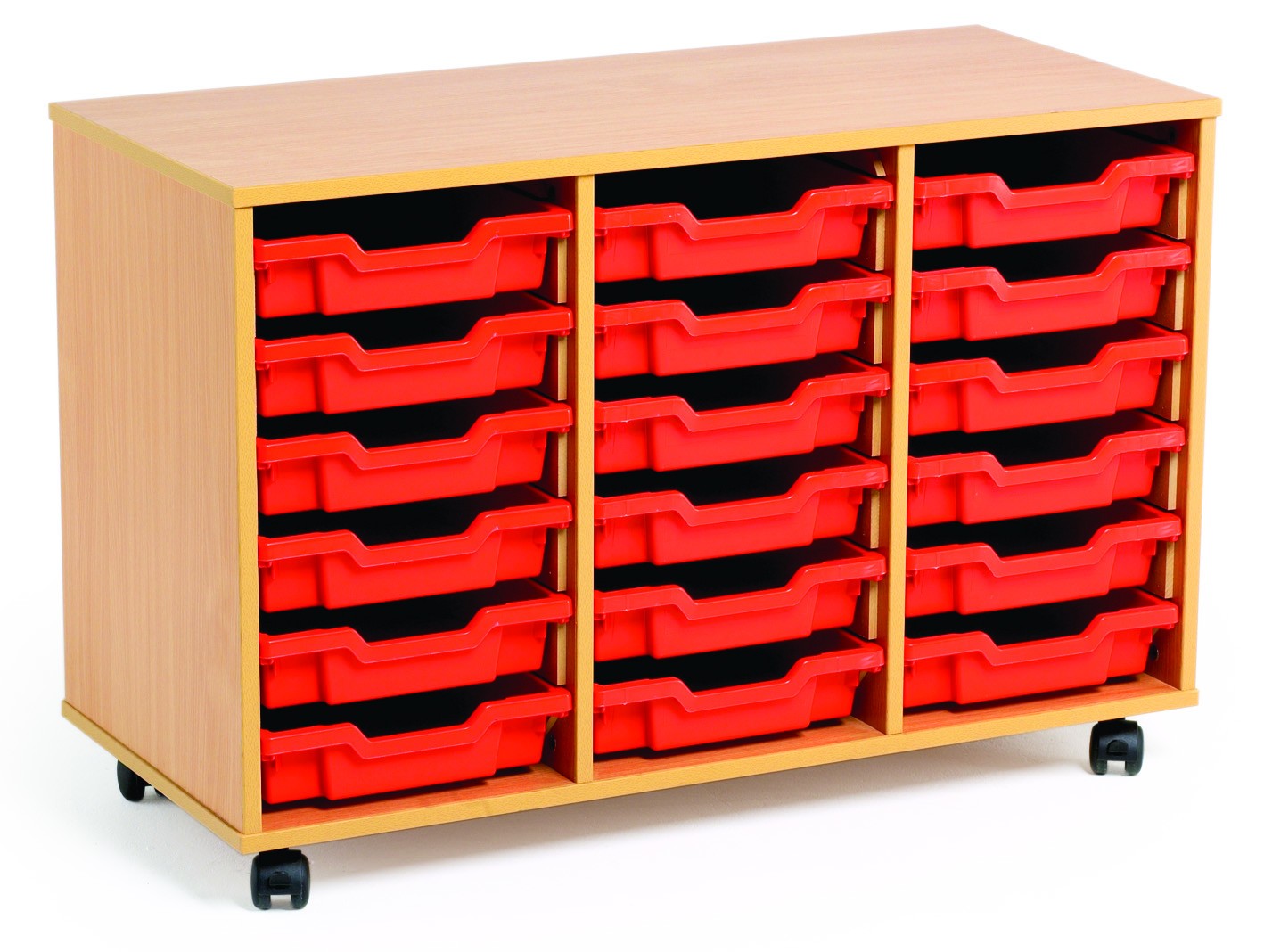 Mobile Tray Unit 3 x 6 config Office Monster