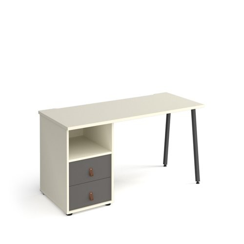 Sparta straight desk 1400mm x 600mm with A-frame leg and support ...