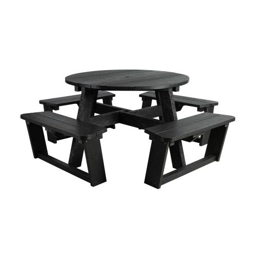 Eko Collection - Round Picnic Table - 8 Seater