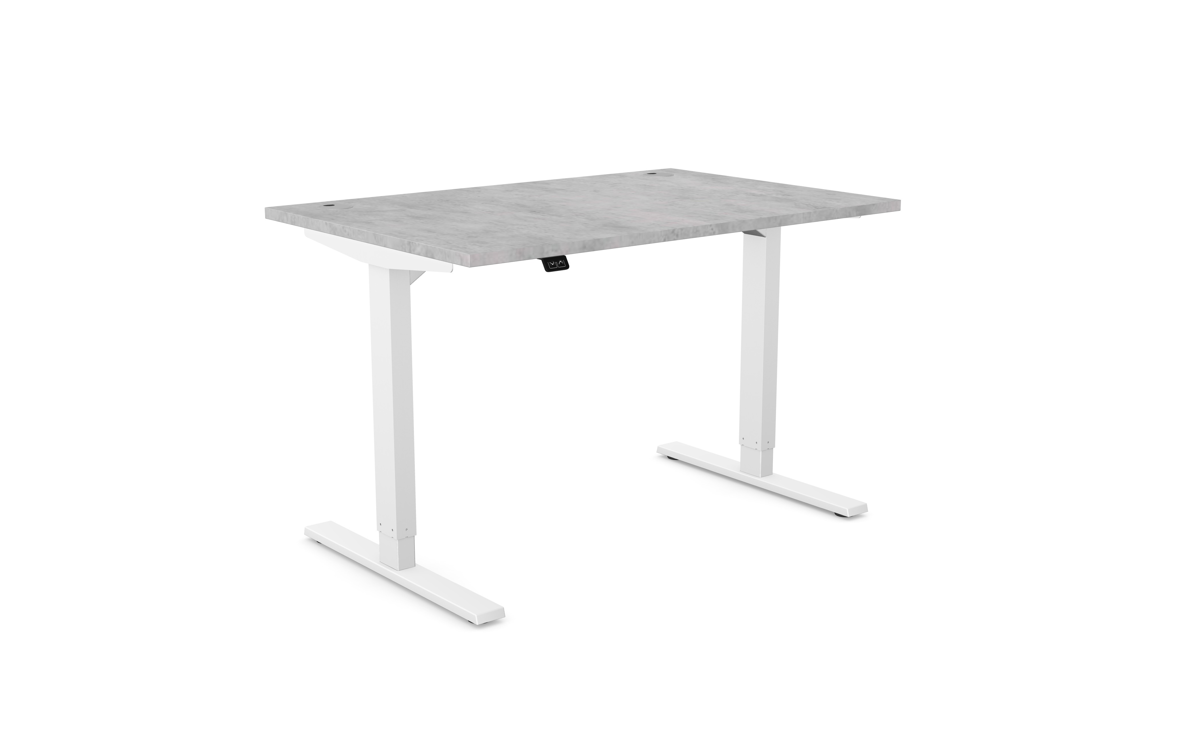 Leap Single Height Adjustable Desk - Top With Black Portals, 1200 x 800 ...