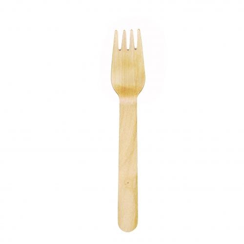 Wooden Eco-Friendly Disposable Forks (Pack 100)