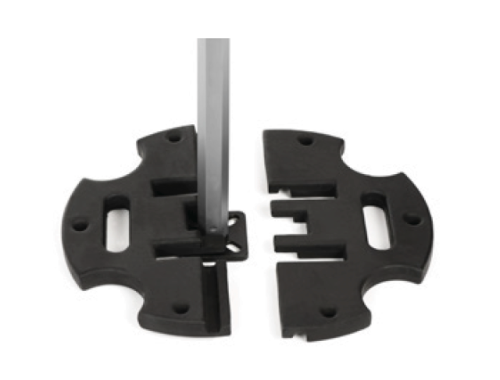 Set of four 20kg cast iron bases