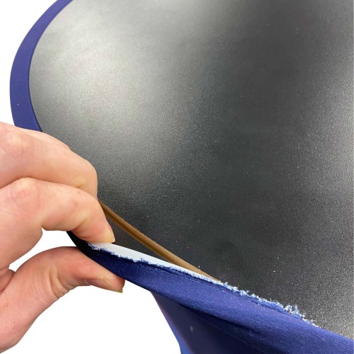 Oval Fabric Tube Counter Stand with Graphics
