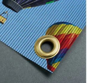 Mesh 260gsm Banner with eyelets and hemmed 1500x500mm