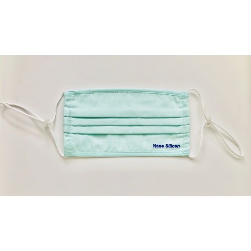 Nano-Silicon Eco Self-Cleaning Antibacterial Face Mask Blue (Reuseable) Qty 1