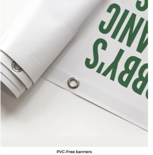 PVC Free Banner with eyelets and hemmed 1500x500mm