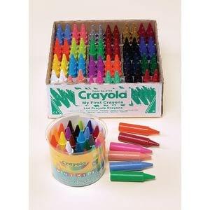 Shorter and easier for small hands to hold, these Crayola Crayons are designed with a focus on true colour, smoothness and durability. Pack of 144 containing 6 each of 24 colours.