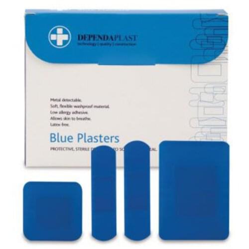 Detectable Plasters Assorted Blue (Pack of 100)