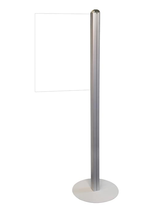 Information Display Stand with Crystal Clear Acrylic Message Sign