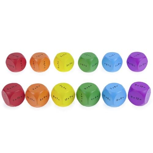 Times Tables Cubes Set 2 (Pack of 12)