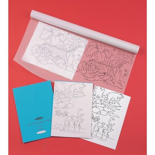 Good quality tracing paper in pads. 63gsm. Available in A3 and A4. Pad of 50 sheets.