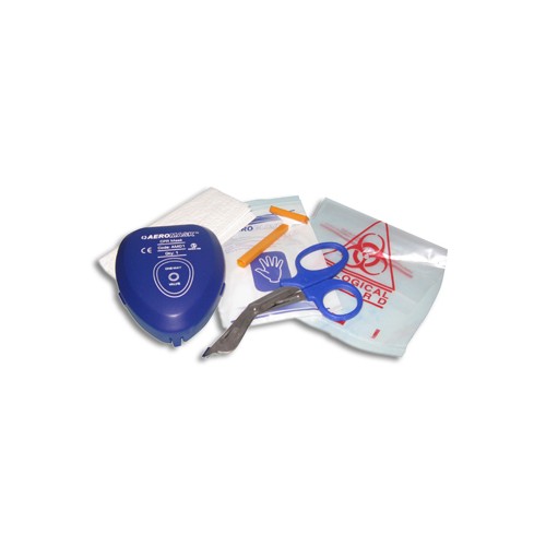 AED Prep Kit with CPR Face Mask In Hard Case