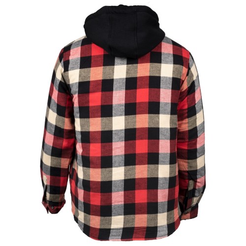 This quilted lined flannel Shirt combines durability, functionality and style. Its versatile features allow for added warmth, storage, and comfort. A perfect wardrobe staple jacket, and will be your favourite this Autumn and Winter season.Features•Two chest pockets and front side pockets •Two internal pockets for added storage •3 piece hood for shape and comfort •Quilted lining for warmth •Guaranteed to give you all day comfort and breathability. •Inside zip fastening