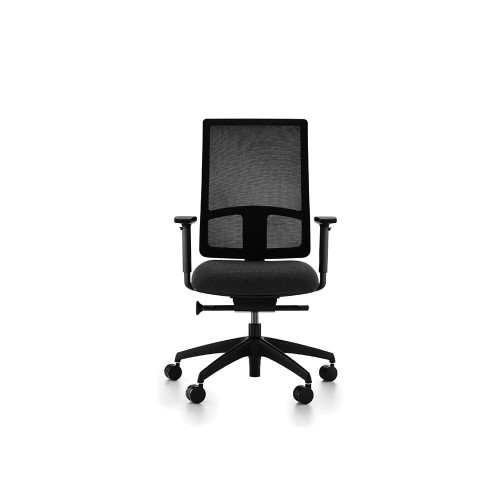 Komac Q Mesh Syncro Operators Chair With Multifunctional Arms Black