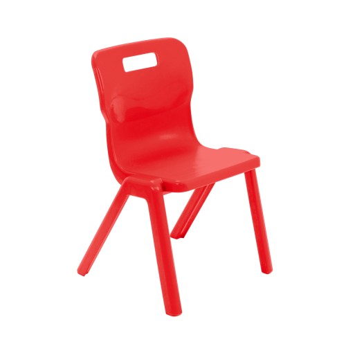 The Titan one piece chair is the perfect chair for a demanding classroom environment. It was the first to obtain certification for strength, stability and ergonomics, for educational furniture. The one piece design removes the need for maintenance and ensures there are no pinch points or sharp edges to cause injuries.