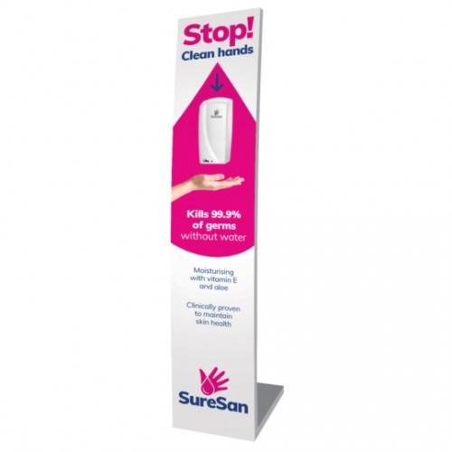 SureSan XP Display Stand with Touchless Gel Dispenser