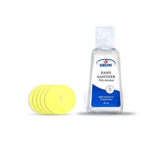 KN95 Respirator Replacement Filters and a Hand Sanitizer 75% Alcohol-Based (Pack)