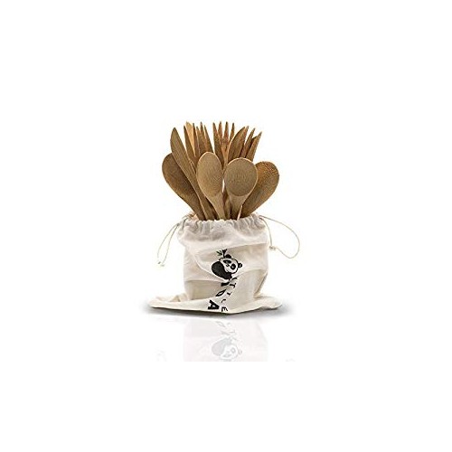 Bamboo Reusable Cutlery Set- Set of 12