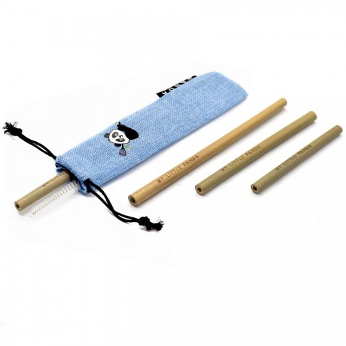 Reusable Bamboo Straws Selection - Aquamarine