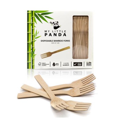 My Little Panda Disposable Bamboo Forks