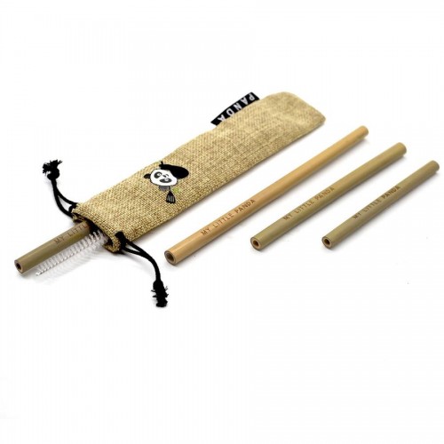 Reusable Bamboo Straws Selection - Desert Sand