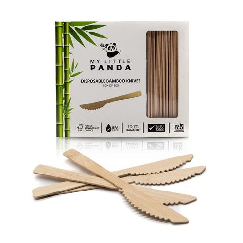 My Little Panda Disposable Bamboo Knives