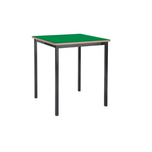 School Table Square 600x600mm Fully Welded Frame MDF Bullnose Edge