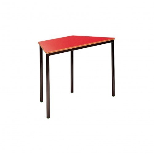 School Table Trapezoidal 1200x600mm Fully Welded Frame MDF Bullnose Edge