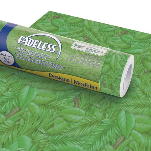 School Poster Paper Roll Tropical Foliage 1218mmx15m [Pack 1]