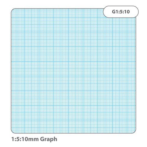 School Exercise Loose Leaf Paper A4 Graph 1:5:10mm Squares 500 Sheets [Pack 1]