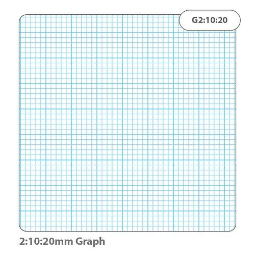 School Exercise Loose Leaf Paper A4 Graph 2:10:20mm Squares 500 Sheets [Pack 1]