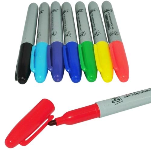 School Permanent Markers Medium Bullet Assorted [Pack 8]