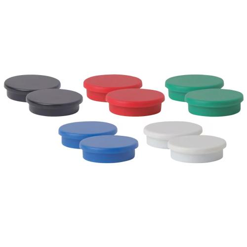 School Round Magnets 30mm Assorted [Pack 10]
