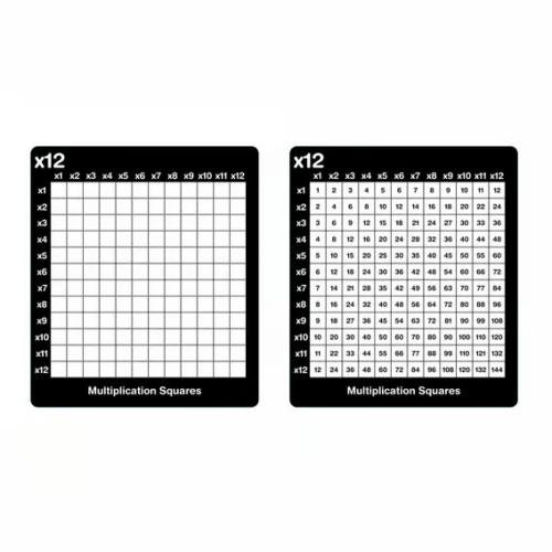 School Multiplication Flexible Drywipe Boards [Pack 30]