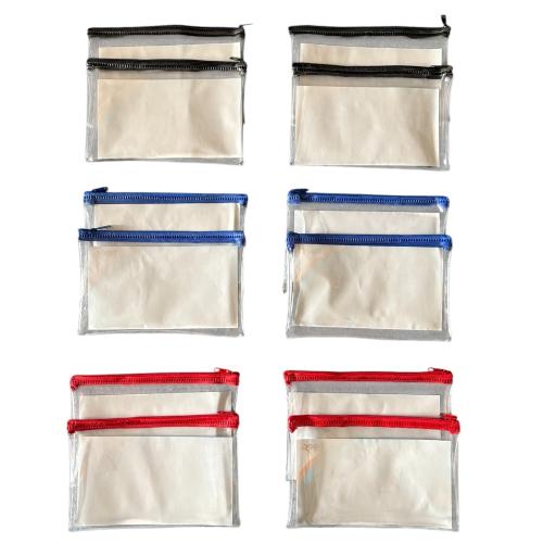 School Clear Pencil Case 200x125mm [Pack 12]