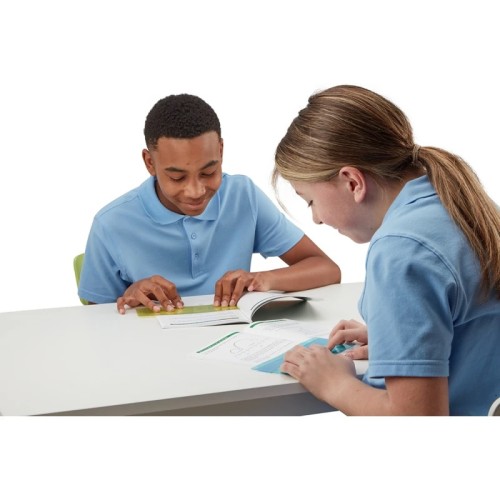 School Plain Window Eye Level Reading Rulers Assorted Tints [Pack 10]