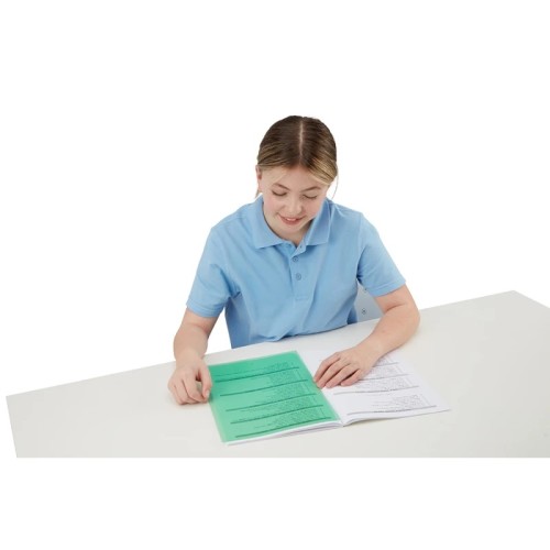 School Coloured Page Reading Overlays Assorted Tints A4 [Pack 10]